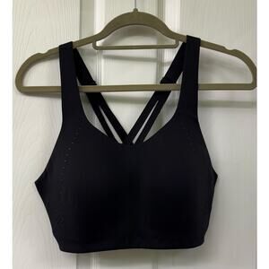 Lululemon sports bra black 36DD criss cross back Air Support high support